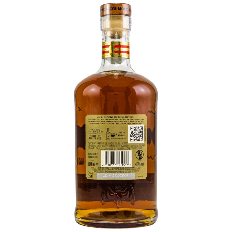 Bacardi Gran Reserva Ocho - 8 y.o.