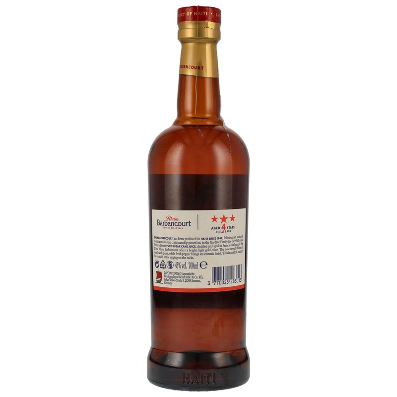 Barbancourt Rhum 4 y.o.  43%