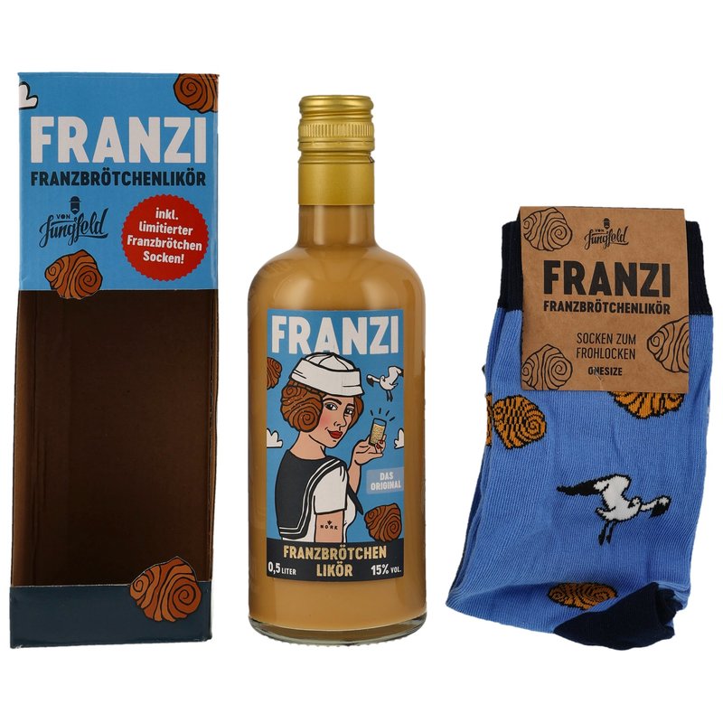 Franzi Franzbrötchenlikör - Socken Edition