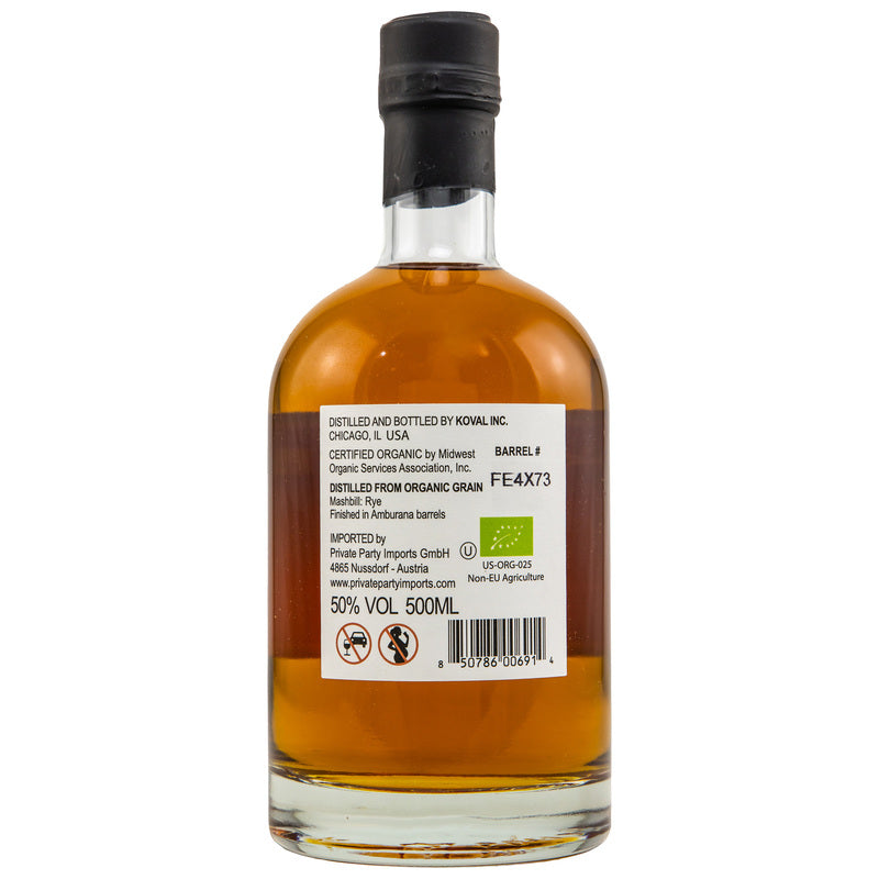 Koval Rye Whiskey - Amburana Barrel Finish (Bio)