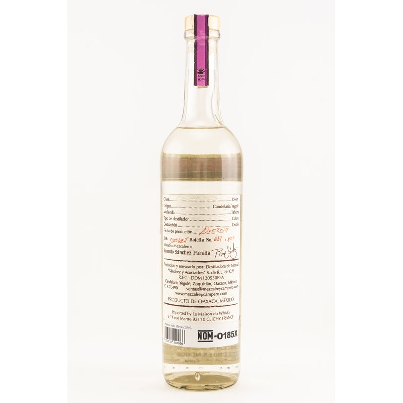 Rey Campero Tepextate Mezcal artesanal - Joven