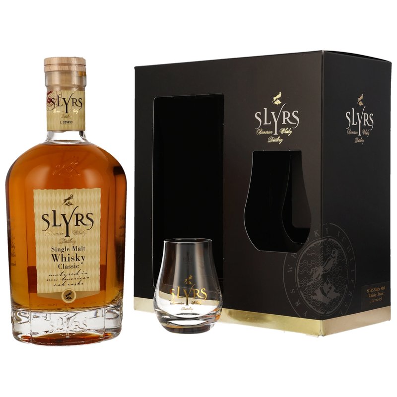 Slyrs Single Malt Classic mit Glas