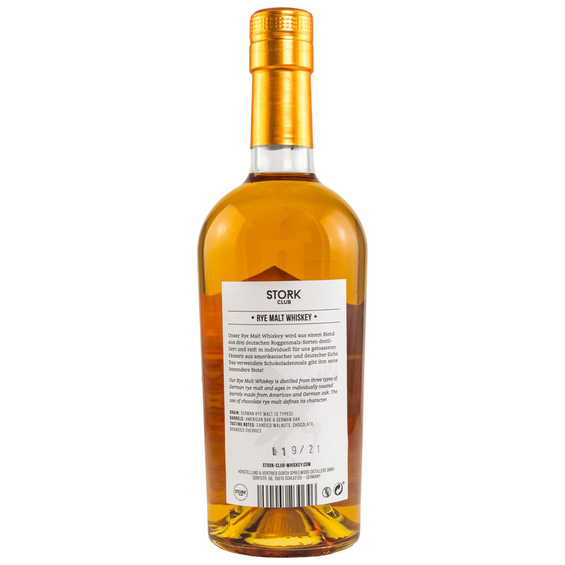 Stork Club Rye Malt Whiskey