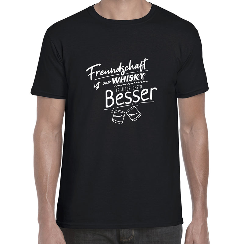 T-Shirt Freundschaft ist wie Whisky - L