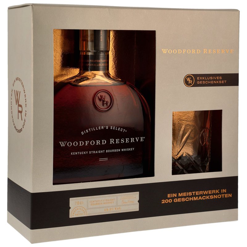 Woodford Reserve Distillers Select + Glas